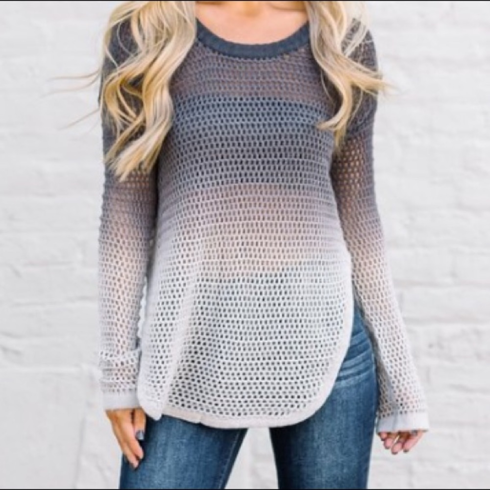 Thirty One Boutique Knit Fishnet Sweater